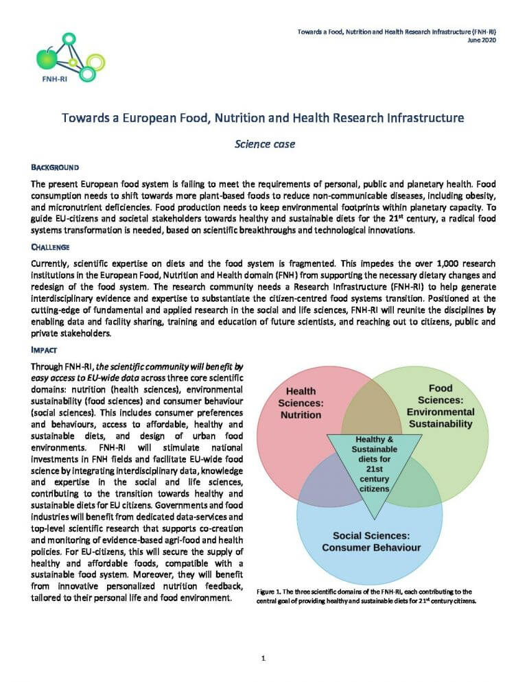 Towards Food Nutrition Health RI roadmap 2pager 202006 pdf 768x994